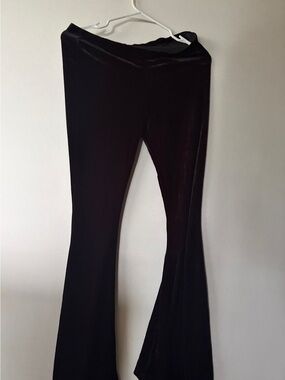 lola Black Velvet Trousers